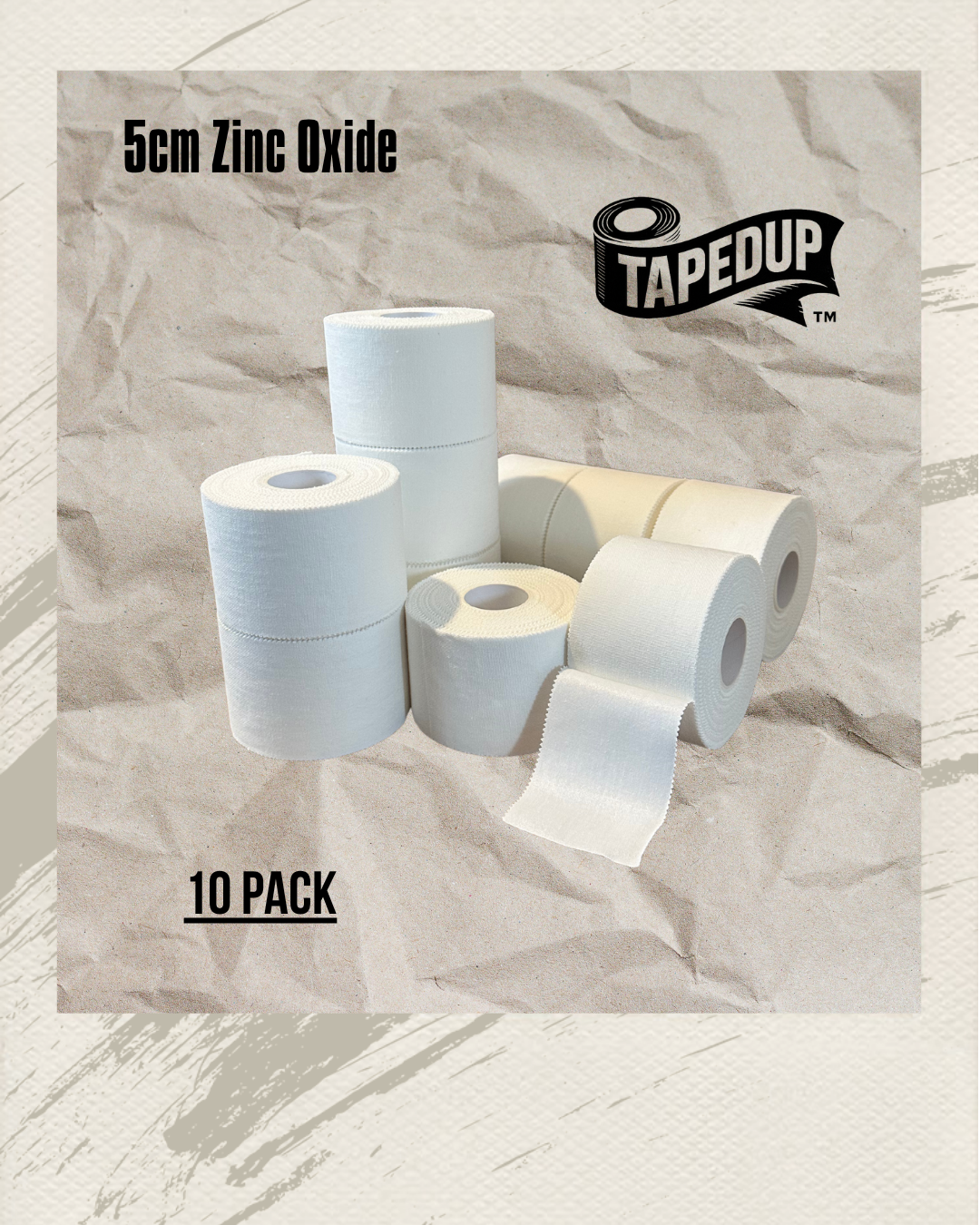 5cm Zinc Oxide Tape (10 Pack)