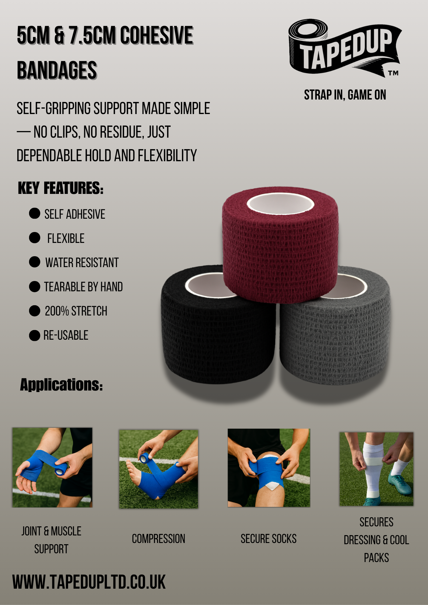 5cm - Sock Wrap (12 Pack)